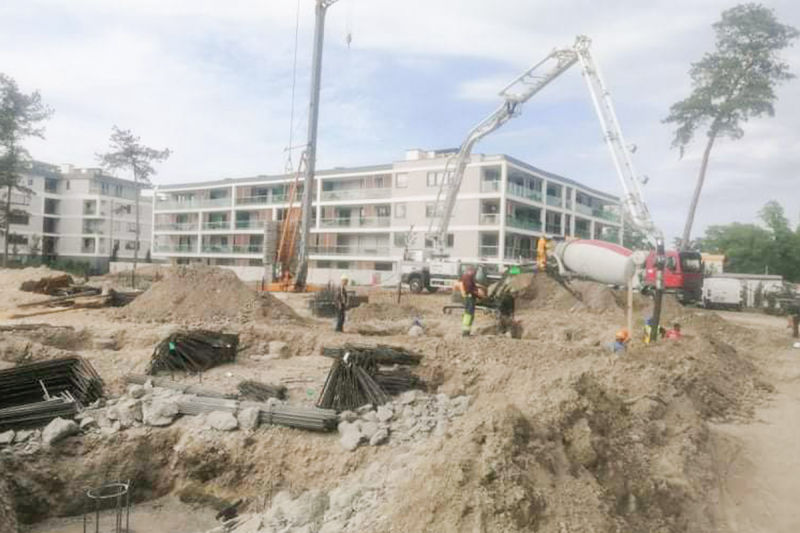 Betonlogisztika - alapbetonozás Siófok