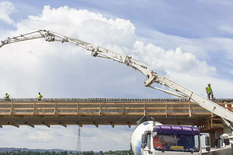 Betonlogisztika - hídbetonozás Somogy