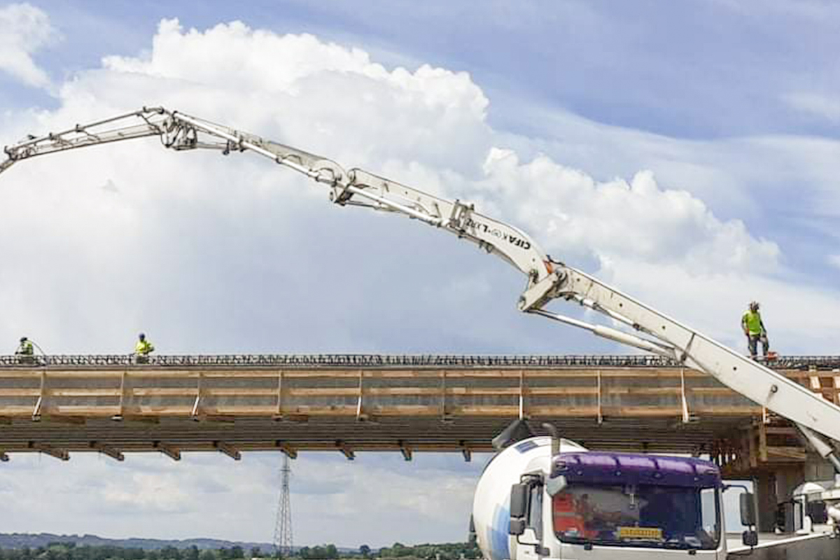 Betonlogisztika - hídbetonozás Somogy